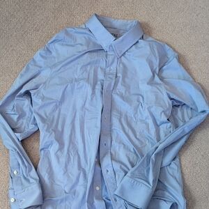 RHONE Men's Classic Blue Dress Shirt